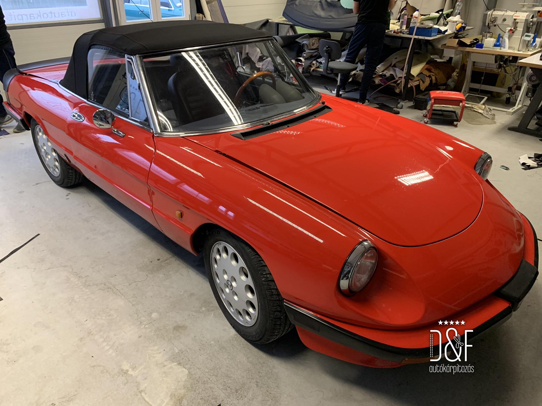 Alfa Rómeó Spider Cabriotető