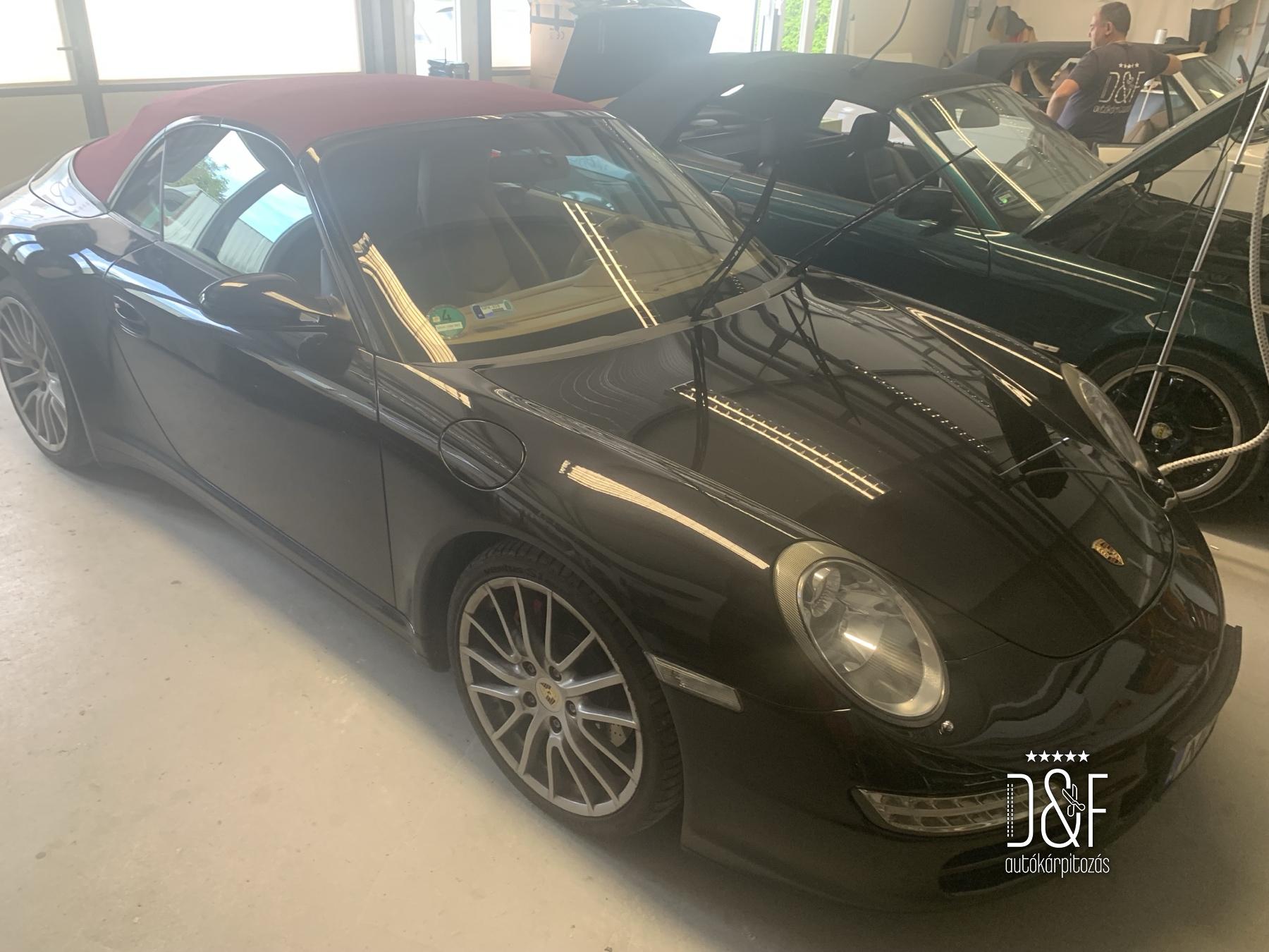 Porsche 911 Cabrio tető csere