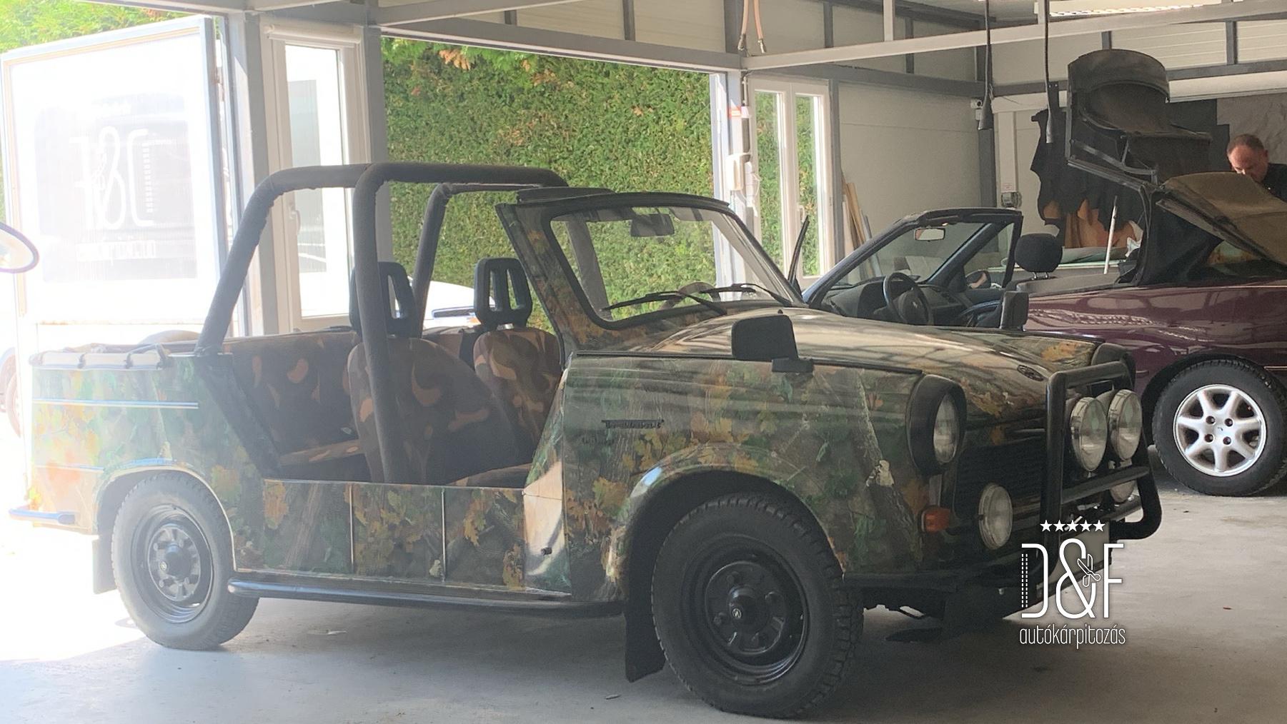 Trabant Cabrio – Egyedi vászontető készítés